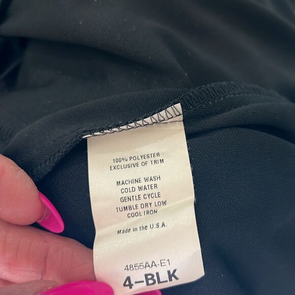 Formal Fashions Sz 04 Scoop Neck Short Sleeve Tie Back Maxi Formal Slip On USA - Picture 8 of 9